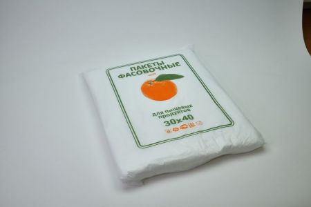 Полиэтиленовый пакет ПНД фасовочный 30х40х10 апельсин 600/10 в Волгограде - купить оптом от производителя ПК Котово Полимер